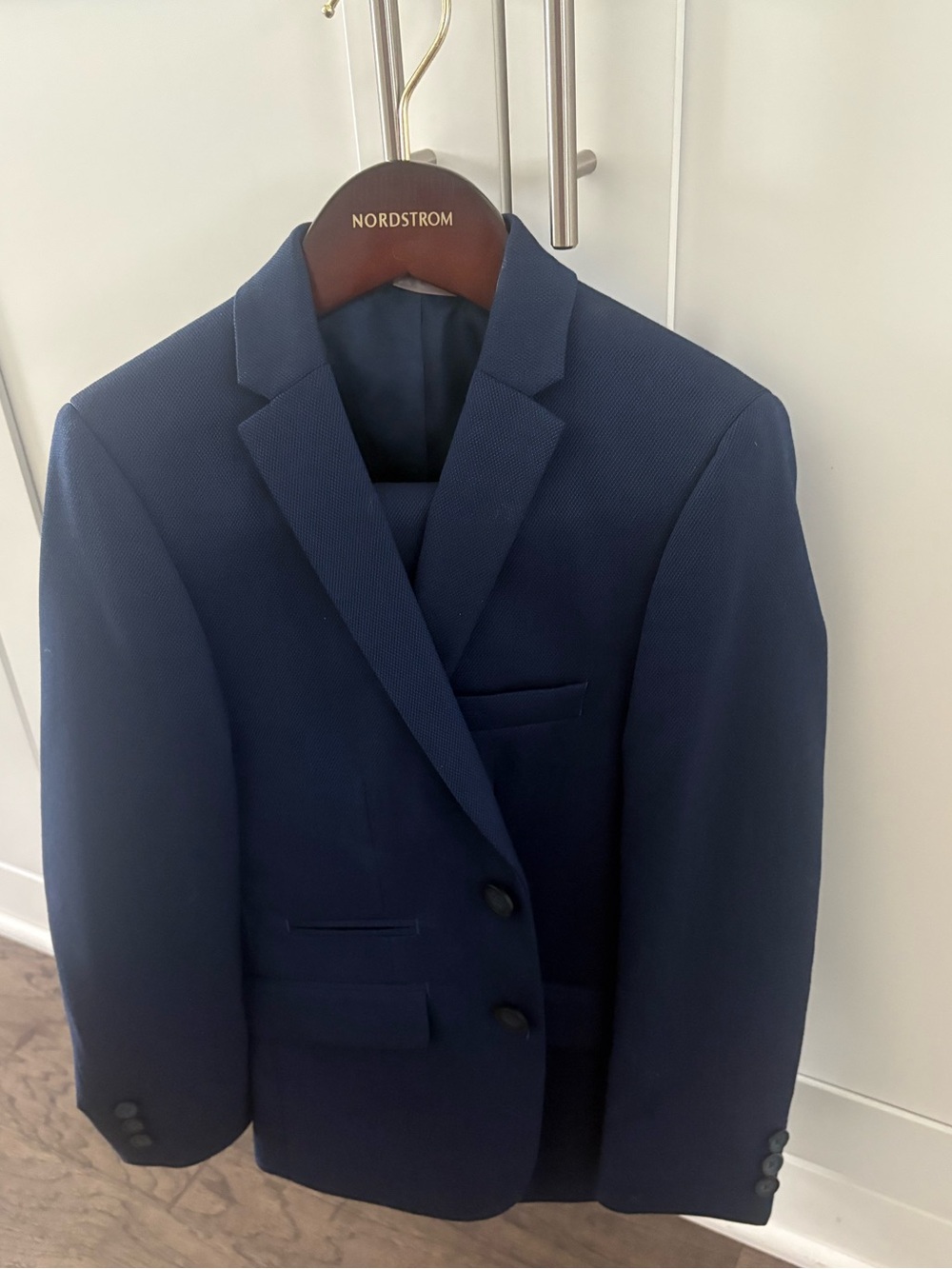 Marc New York Navy Textured Blazer